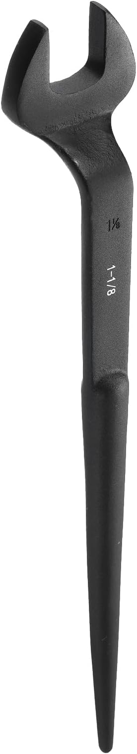 HARFINGTON Single Open End Spanner Wrench 1-1/8-inch 15 Degree Angle Single Open End SAE Construction Spanner Wrenches with 60째Offset Handle for Automotive Mechanical Maintenance