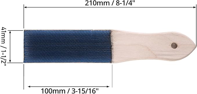 File Card and Brush, 8''File Cleaner Carded, 1 Pack File Card1
