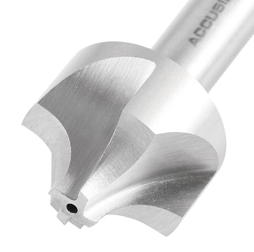 Accusize Industrial Tools 3/8'', H.S.S. Corner Rounding End Mills, 1/2'' Shank Dia, 1-1/4'' Cutter Dia, 3-1/2'' Overall Length, 1011-3878