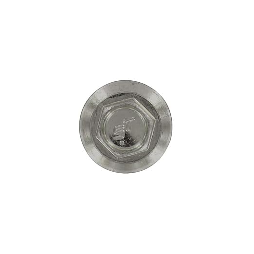 Fasteners Plus ST Fastening Maxx SteelBinder Metal to Metal #14 X 7/8" Ash Gray Stitch Screws with EPDM Rubber Washer, 250-Count - Designed for Roofing and Siding Panels