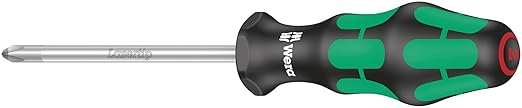 Wera 05008712001 Kraftform Plus 350 PH Phillips Screwdriver, Lasertip, PH 1 Head, 8" Blade Length