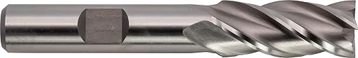 CME 5 pcs M42 Cobalt End Mills, Square Nose, Bright (Uncoated) Finish, 7/16" Mill Diameter, 1" Length of Cut, 2 11/16" Overall Length, 4 Flute, Center Cutting