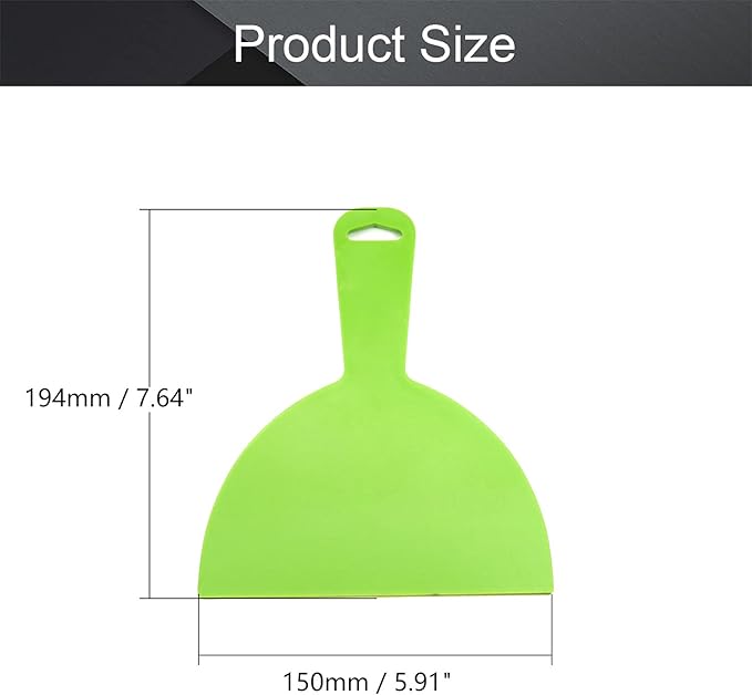 Utoolmart Putty Scraper 6" Plastic Flexible Putty Knives Spreader for Taping Drywall Wall Painting Green 3Pcs