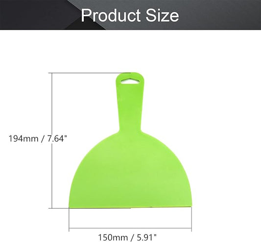 Utoolmart Putty Scraper 6" Plastic Flexible Putty Knives Spreader for Taping Drywall Wall Painting Green 3Pcs