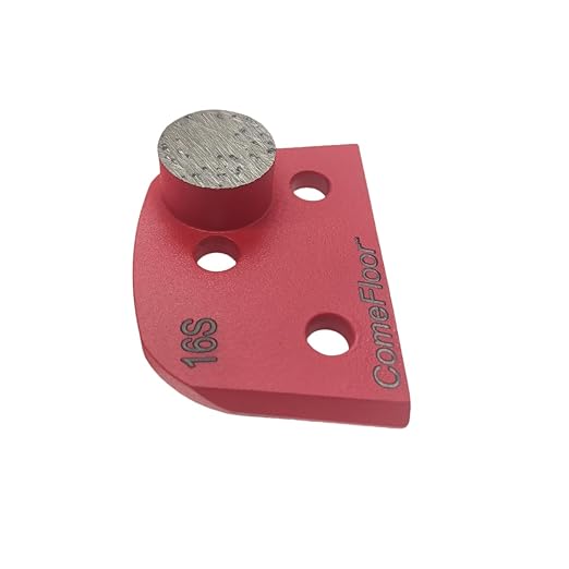 Concrete Floor Grinding Disc, Diamond Metal Grinding Shoes for Concrete Preparation, Compatible with Lavina Onfloor Grinders, Single Round Seg 16 Grit Soft Bond, Pack of 9