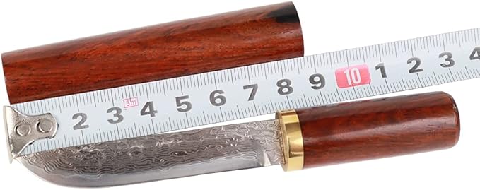 MASALONG KNI210 Damascus steel blade rosewood office decoration shape knife Suitable for opening office envelopes Decorative decoration