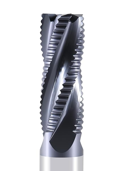 Accusize Industrial Tools Standard Tooth M42 8% Cobalt Tialn Roughing End Mill, 5/8'' by 5/8'' by 1-5/8'' Flt Length, 1102-0058