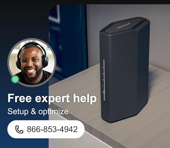 NETGEAR Nighthawk Dual-Band WiFi 7 Router (RS100) ??Router Only, BE3600 Wireless Speed (up to 3.6 Gbps) - Covers up to 2,000 sq. ft., 50 Devices ??2.5 Gig Internet Port - Free Expert Help