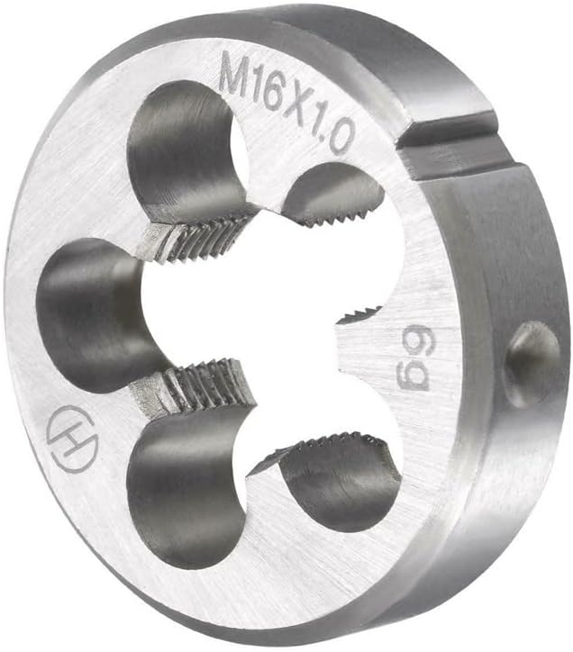 Mactoom 16mm x 1 HSS Metric Tap and Die Set Right Hand Thread,Tapping DIY Tool 3pcs (M16 x 1mm)