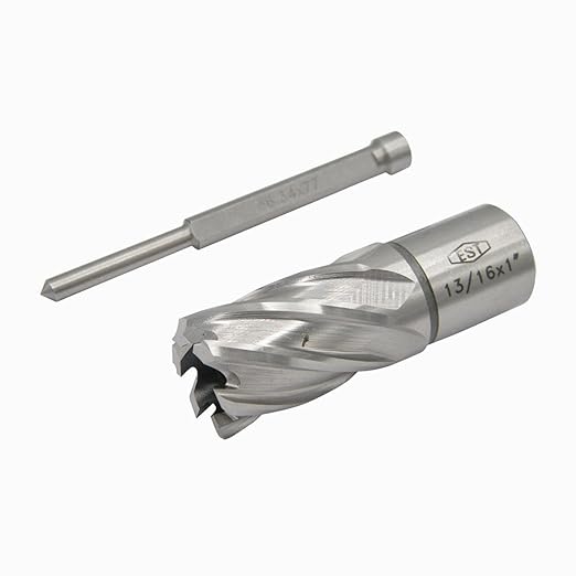 EST HSS M2AL Annular Cutter 1" DOC with 3/4" Weldon Shank for Magnetic Drill Press (D13/16" X 1")