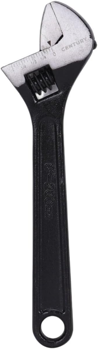 Century Drill & Tool 72624 Adjustable Wrench, 8"