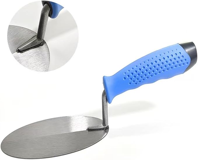 2 Pcs Masonry Hand Tool Set, 6''& 8''Building Trowel Arc Edging Wall Cement Tool, Margin Trowel for Bricklaying