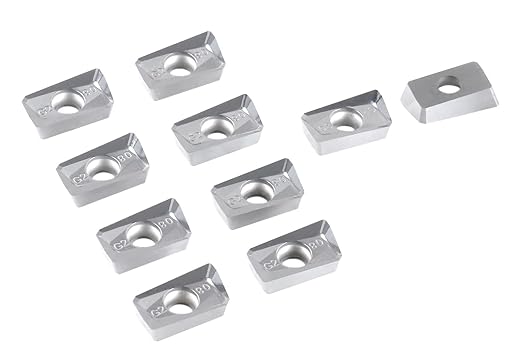 Accusize Industrial Tools Apkt160408-Lh Carbide Inserts for Machining Aluminum, 10 Pcs, 0058-1604x10