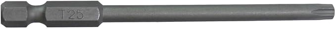 T25 x 3-1/2" Torx/Star Driver Bit - Quick Change Shank Bit for Screws and Fasteners (50 Pack)