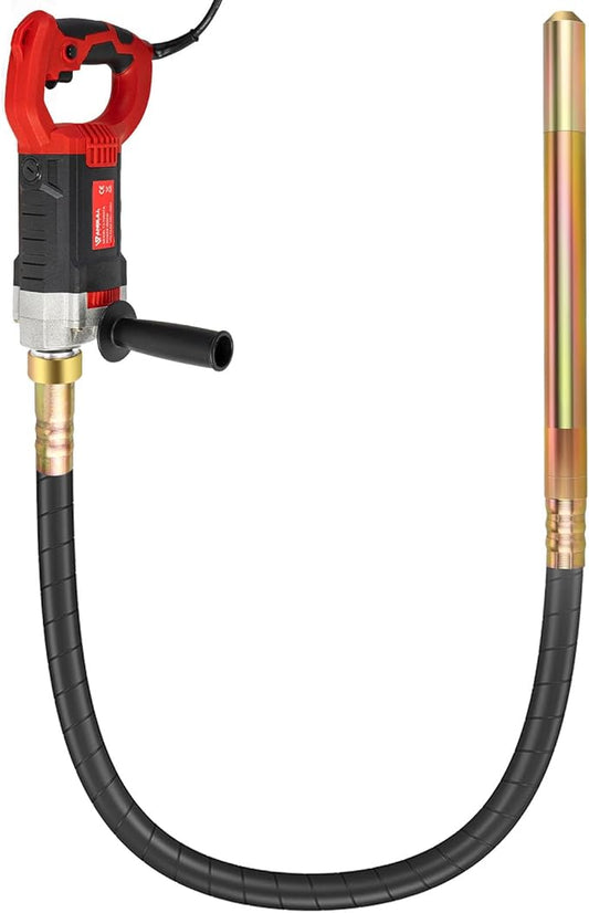 Anbull 1800W Concrete Vibrator 110V, 2M Handheld Electric Vibrabrater 5500RPM, 35mm Bottle Shaker, Portable Pencil Cement Vibrarator for Remove Air Bubble and Mix Concrete