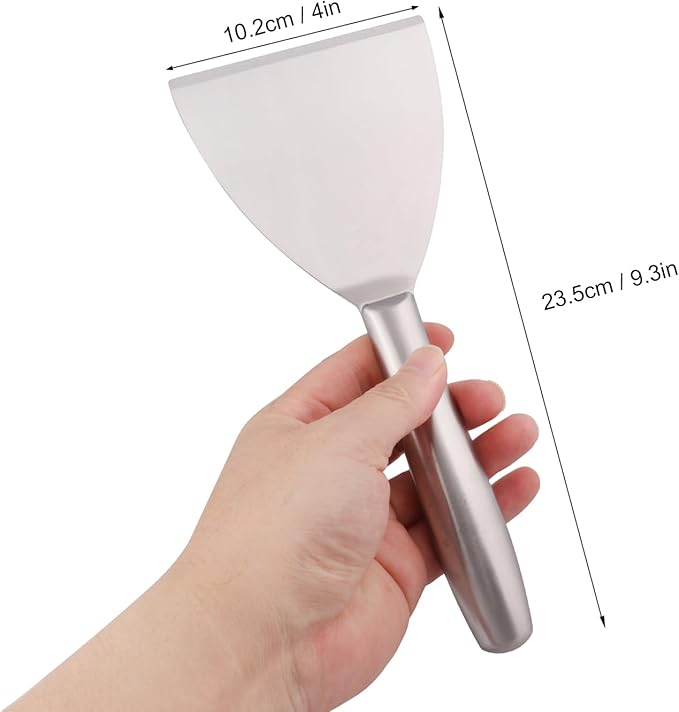 5 Pack 4 Inch Putty Knife Scraper, Putty Knife Set, Stainless Steel Putty Knife, Wallpaper Scraper Paint Scraper Tool for Spreading Drywall Spackle, Plasterboard Mud, Scraping Paint, by GENHAKON