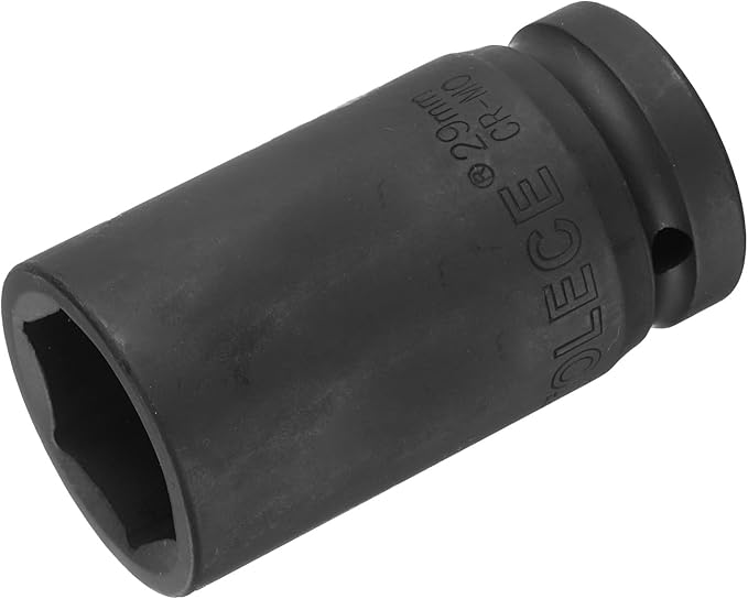 uxcell 3/4-Inch Drive 29mm 6-Point Deep Impact Socket, CR-MO Steel 78mm Length, Metric Sizes