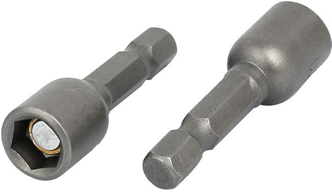 10pcs 1/4'' Hex Shank Power Nut Driver Bit Set 8mm Impact Nut Setter Socket Driver Drill Bit Set, 42mm Length