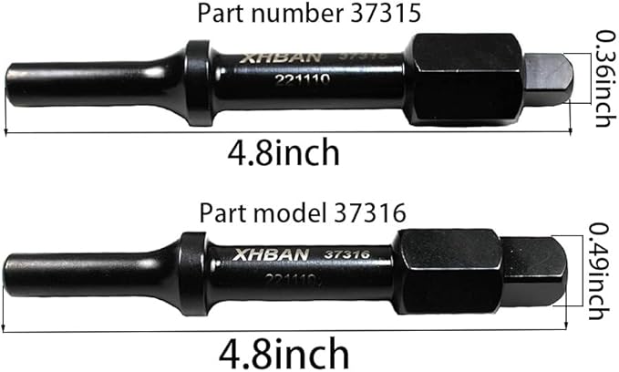 37315 3/8" & 37316 1/2" Shake 'n Break Pneumatic Bolt Breaker, helps remove seized and frozen bolts and nuts. help rotate and loosen seized fasteners.