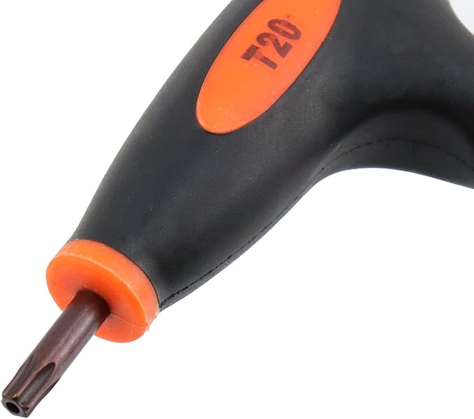 Antrader T20 Torx Screwdriver,Anti Tamper Proof Torx Key,S2 Steel T-Handle Dual End Wrench-2Pcs
