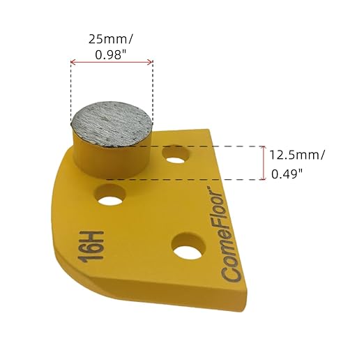 Concrete Floor Grinding Disc, Diamond Metal Grinding Shoes for Concrete Preparation, Compatible with Lavina Onfloor Grinders, Single Round Seg 30/40 Grit Mediumt Bond, Pack of 9