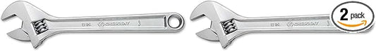 Crescent 12" Adjustable Wrench - Carded - AC212VS, Chrome (Pack of 2)