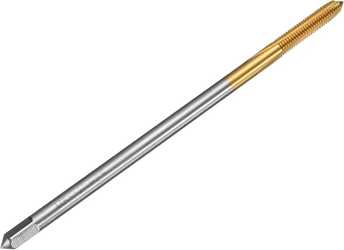 uxcell Metric Thread Tap M5 x 0.8 H2 120mm Straight Flute Screw Thread Milling Machine Taps Threading Tapping Repair Tool