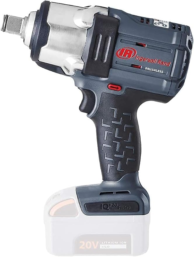 Ingersoll Rand Model W7172 3/4" 20V Cordless Impact Wrench, 1500 ft-lb Torque, Friction Ring and Thru-hole Retainer, Pistol, Bare Tool