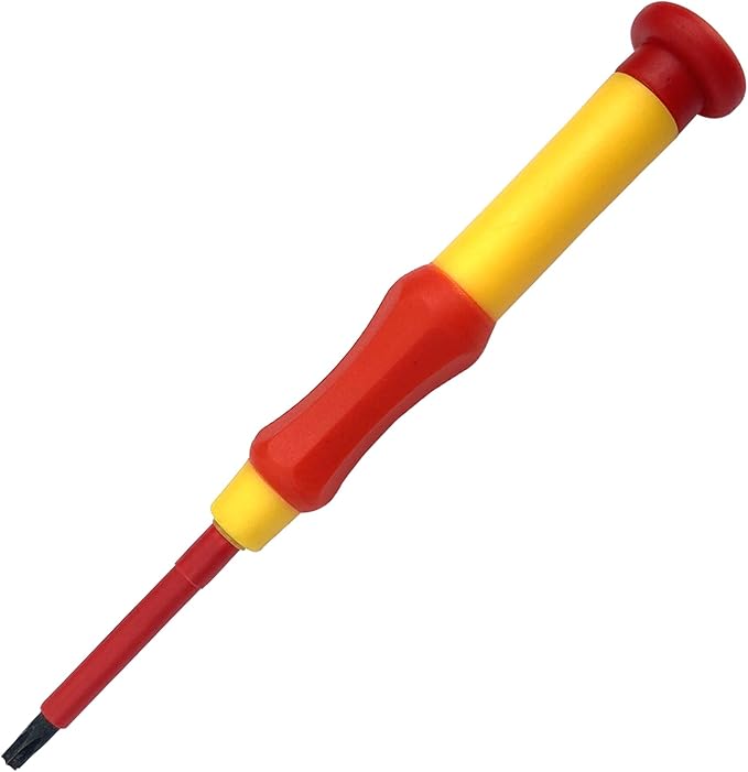 WEDO Insulated Phillips Precision Screwdriver, Professional Phillips Screwdriver, VDE 1000V, Size 3.0횞152mm, PH0*50, CR-V Steel, IEC 60900