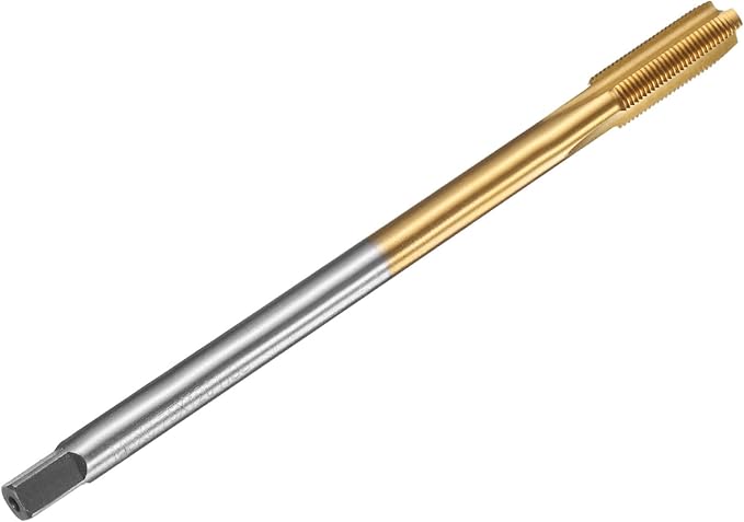 uxcell Metric Thread Tap M8 x 0.75 H2 120mm Straight Flute Screw Thread Milling Machine Taps Threading Tapping Repair Tool