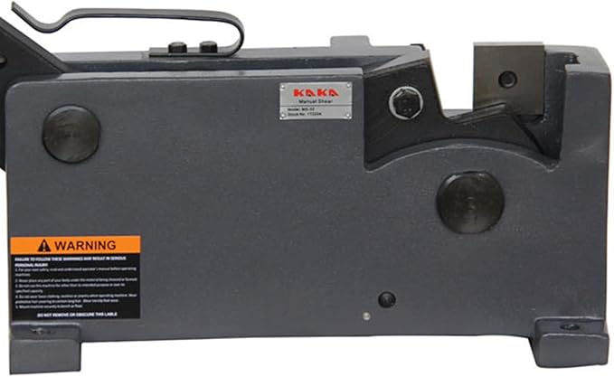 KAKA INDUSTRIAL Manual Sheet Metal Shear | 1.26Inch Round Steel, 1.5x0.5Inch Flat Bar, 1.1x1.1Inch Square Bar Cutter | Heavy-Duty Benchtop Tool MS-32 for Metalworking, Construction, and DIY Projects