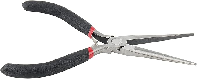 15 PCS 6 Inch Extra Long Needle Nose Pliers, Mini Precision Jewelry Pliers with Comfort Grip, Needle Nose Pliers for Jewelry Making, Repair, Crafts