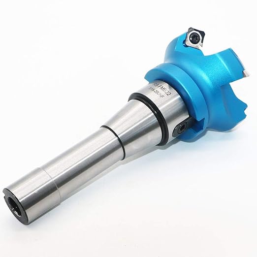 2.5 Inch Face Milling Cutter Aluminum KM12 63MM CNC End Milling Cutter Holder + R8-FMB22 Shank Face Shell Mill Arbor + 4pcs SEHT1204 Carbide Inserts + 8mm Hexagon Wrench + T20 Wrench CNC Machine Tools