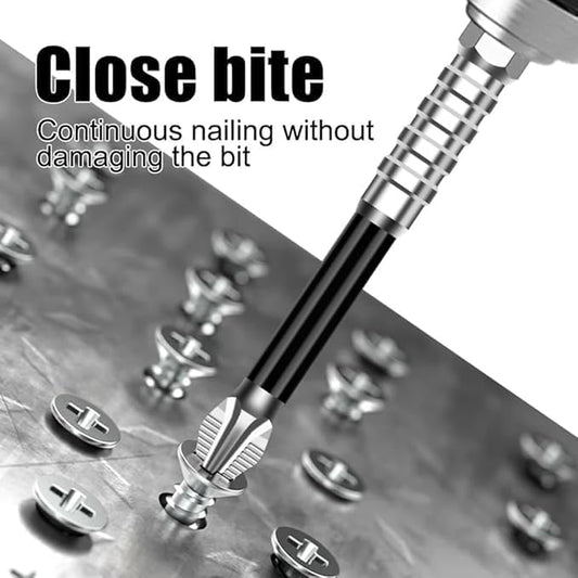 High Magnetic Screwdriver Drill Bit Set, 2025 New Magnetic Screwdriver Bits, Universal Anti Slip Magnetic Electric Screwdriver Set Suitable for Home Decoration, Car Repair (10Pcs)