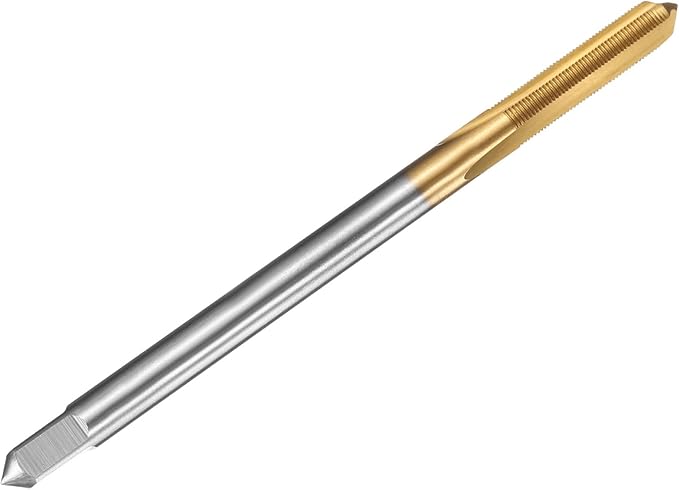 uxcell Metric Thread Tap M6 x 0.5 H2 100mm Straight Flute Screw Thread Milling Machine Taps Threading Tapping Repair Tool