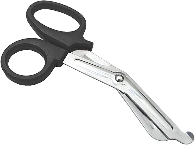 20 Pack EMT Trauma Shears, 5.7 Inch Bandage Scissors, Stainless Steel, Ergonomic, Ambidextrous, Black