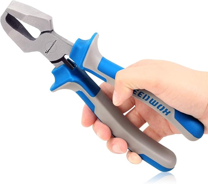 SPEEDWOX Drop Jaw 8 Inch Glass Breaking Pliers for Fusing, Breaking Glass Pieces, Durable Tool