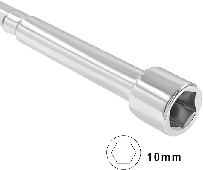 10mm Socket Wrench Screwdriver, High-Carbon Steel Hex Nut Driver Key Hand Tool for DIY, Hand-Making