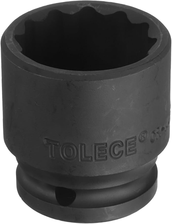 uxcell 1/2" Drive x 30mm Shallow Impact Socket 12-Point Metric CR-MO Steel Nut Impact Grade Socket for Auto Repair