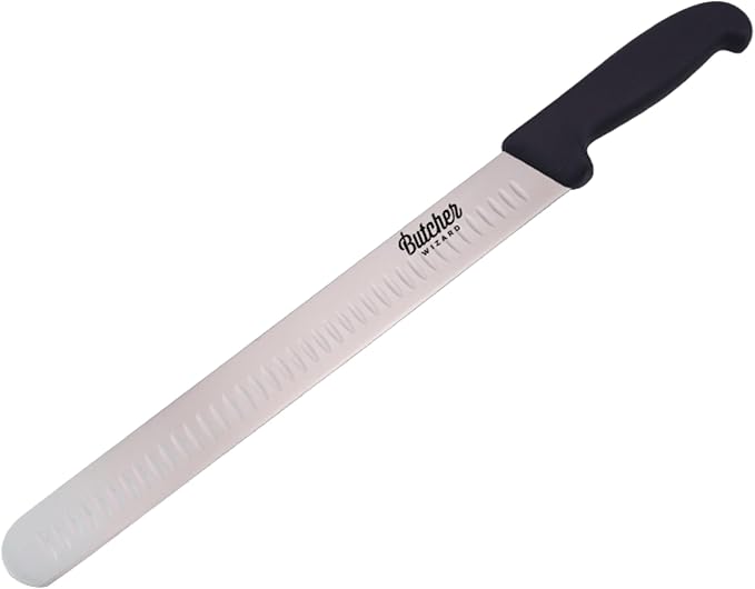 Slicing Knife 12" ??Brisket and Carving Knife with Granton Edge for BBQ, Turkey, Ham, Prime Rib, and Precise Meat Cutting