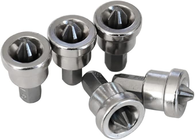 5pcs Set TEURSA 짰 Magnetic Positioning Screwdriver Bits Drywall Screw Setter PH2 Bits for Plasterboard Screw Hex Shank Positioning Bit Batch Head (5pcs 25mm)