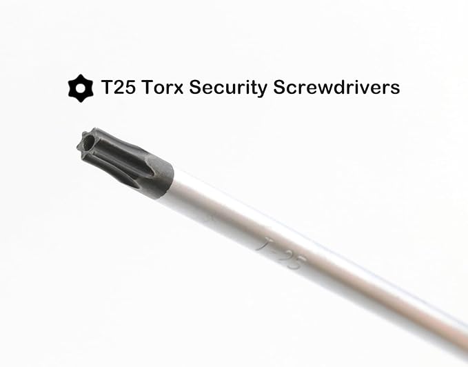 AKTOO 2PCS T25 Torx Screwdriver, 4inch Torx Driver Star Bit Screwdrivers for Computer Repairing, Automobile Tools and Home Appliances