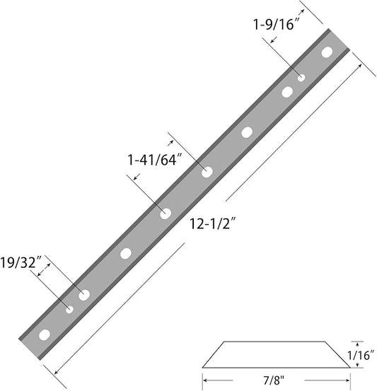 HSS Planer Blades Knives for DeWalt DW734 7342 Thickness Planers with 12.5 inch Replacement Heat Treated Double edge 1 Set (3 pcs)