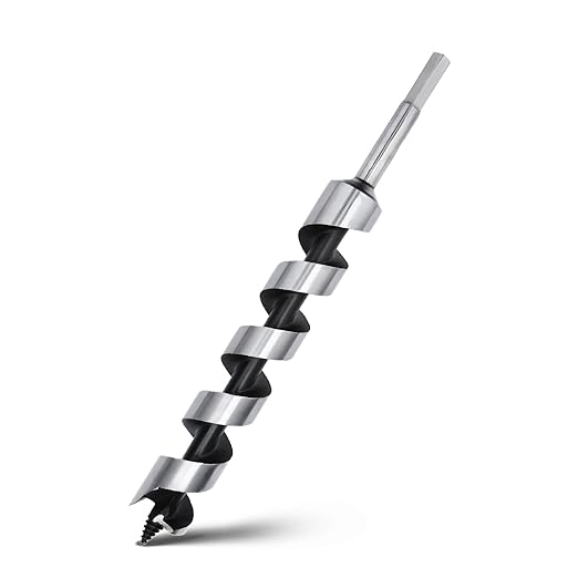 1-3/16 x 11.8 inch Auger Drill Bit for Wood,30x300mm Hex Shank Ship Auger Bit for Soft Wood, Hard Wood, Plastic, Composite Materials and DIY Projects