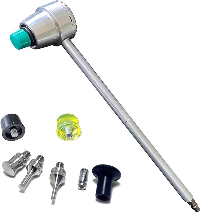 Air Hammer Long Handheld Dead Blow Hammers With Tip Automatic Speed Hammer For Car Sheet Metal Body Repair Tools Fender Tool Kit Hammer Dent Bender Extension Handheld Remove Small Laser Cut Parts