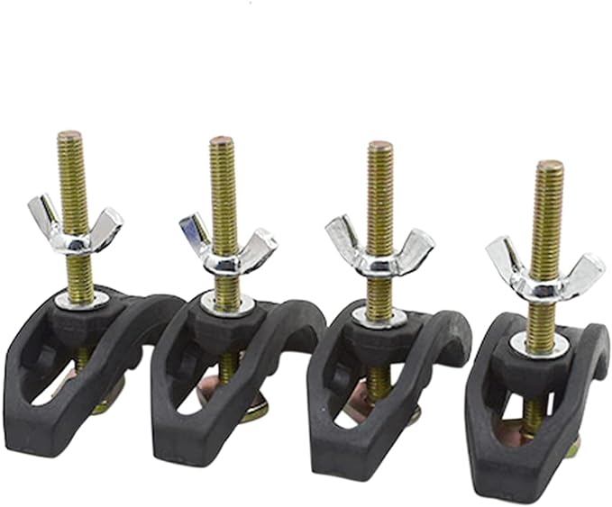 4-Piece Arcuate Press Plate Clamps, T-Track Hold-Down Fixtures, Universal CNC Router & Drill Press Accessories, Heavy Duty Workpiece Holding for Woodworking, Metalworking, and Engraving Machines