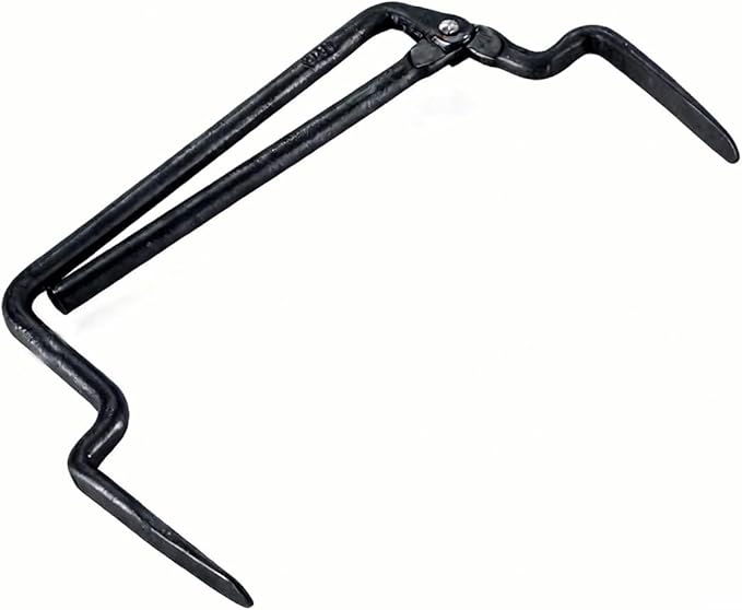 Professional Heavy Duty Brick Tongs, Construction Tool for Block and Masonry Handling