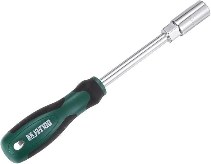 HARFINGTON Metric Nut Driver 13mm CR-V Non-Magnetic Tip Hollow Shafts Hex Socket Screwdriver with Non-Slip Handle for Automobile Repair