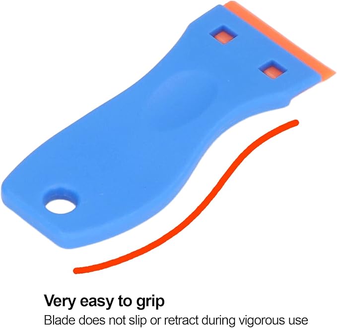 Razors Blade Scraper Tool, Plastic Razors Blade Scraper, Plastic Razors Blade Scrapers Knife with Handle for Window Glass (103Pcs)