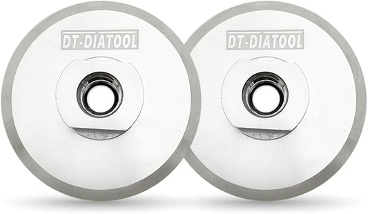 DT-DIATOOL Aluminum Backer of Polishing Pad 3 Inch 2pcs- Hook Loop Backing Pad with Arbor 5/8" 11 for 3 Inch Wet or Dry Polishing Pads